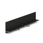 Микроплинтус LACONISTIQ L MAX угловой Черный матовый RAL9005 (35,6х16,2х4,9х2450мм)