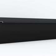 Скрытый плинтус LACONISTIQ REGULAR, под подсветку, черный матовый RAL9005 (80х13х3000мм)