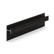 Теневой плинтус LACONISTIQ LIGHT 41, под подсветку , Чёрный МУАР (41,3х15х3000мм) зазор 20мм.