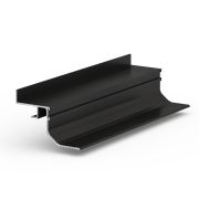 Теневая рейка LACONISTIQ Multilevel LANDI MAX (разноуровневая) Черный анод (87*55,7*3000мм.) под подсветку