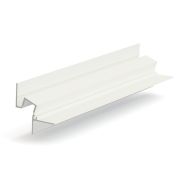 Теневой профиль потолочный GIPS под подсветку, Белый матовый RAL9016 размер (43.8*44.1*3000мм) отступ 19мм.