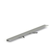 Микроплинтус LACONISTIQ micro 15 classic Серебро анодированное (15х5х2450мм)