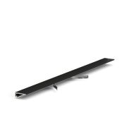 Микроплинтус LACONISTIQ micro 15 classic Чёрный анодированный (15х5х2450мм)