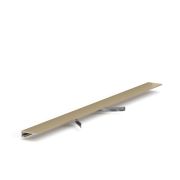Микроплинтус LACONISTIQ micro 15 classic Светлое Золото анодированное (15х5х2450мм)