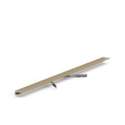 Микроплинтус LACONISTIQ Micro 11 mini Светлое Золото анодированный (11х5х2000мм)