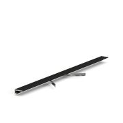 Микроплинтус LACONISTIQ Micro 11 mini Чёрный МУАР RAL9005 (11х5х2000мм)